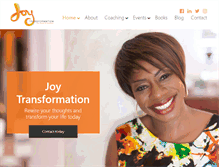 Tablet Screenshot of joytransformationcoach.com